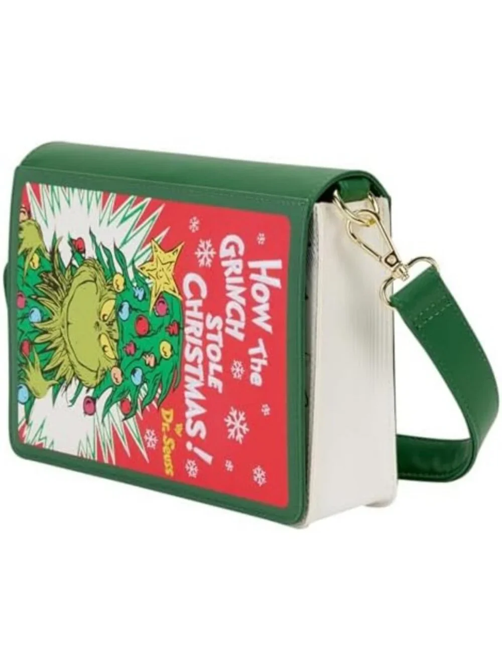 Grinch Holiday Crossbody Bag | Cute Festive Purse | Fun Character Handbag